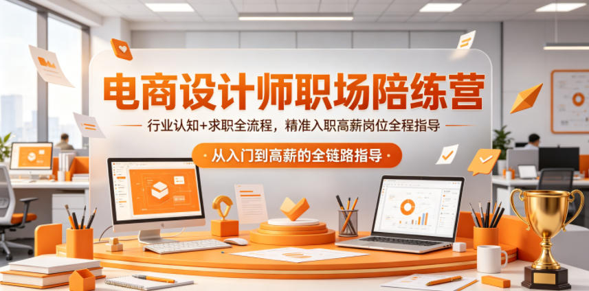 电商设计师职场陪练营，行业认知+求职全流程，精准入职高薪岗位全程指导-代码㊙️阁