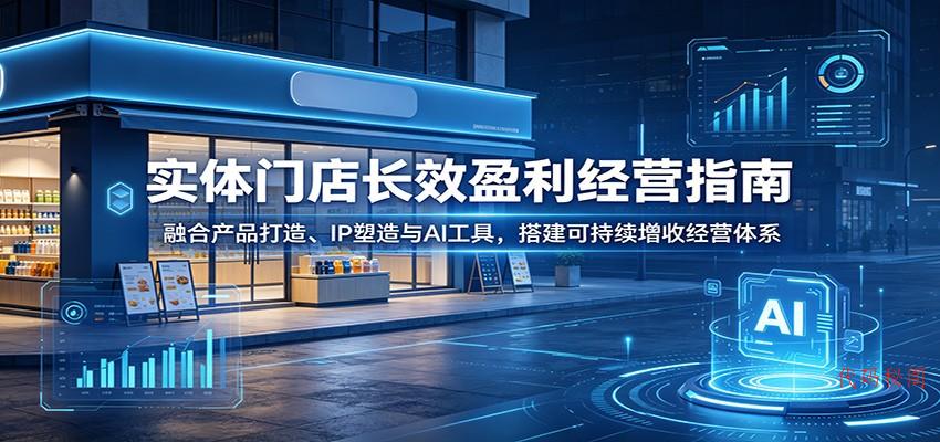 实体门店长效盈利经营指南:融合产品打造、IP塑造与AI工具,搭建可持续增收经营体系-代码㊙️阁
