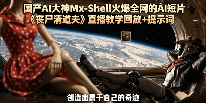 国产AI大神Mx-Shell火爆全网的AI短片《丧尸清道夫》直播教学回放+提示词-代码㊙️阁