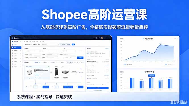 Shopee高阶运营课-2026年5月更新，从基础搭建到高阶广告，全链路实操破解流量销量瓶颈-代码㊙️阁