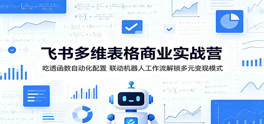 飞书多维表格商业实战营：吃透函数自动化配置，联动机器人工作流解锁多元变现模式-代码㊙️阁
