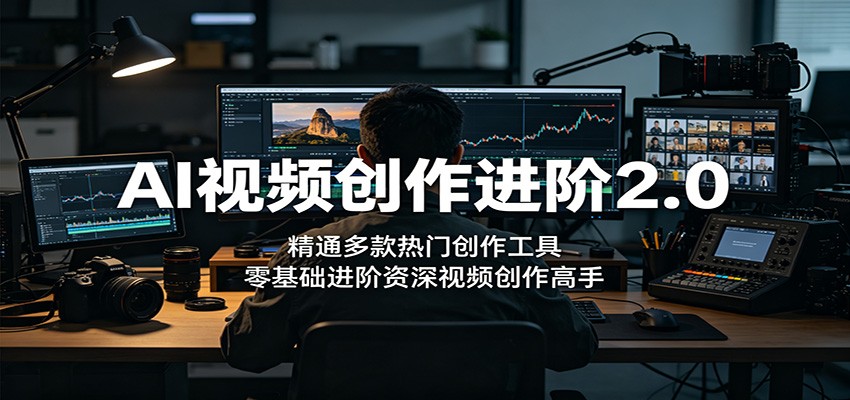 AI视频创作进阶2.0：精通多款热门创作工具，零基础进阶资深视频创作高手-代码㊙️阁
