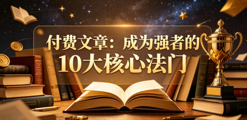 付费文章：成为强者的10大核心法门-代码㊙️阁