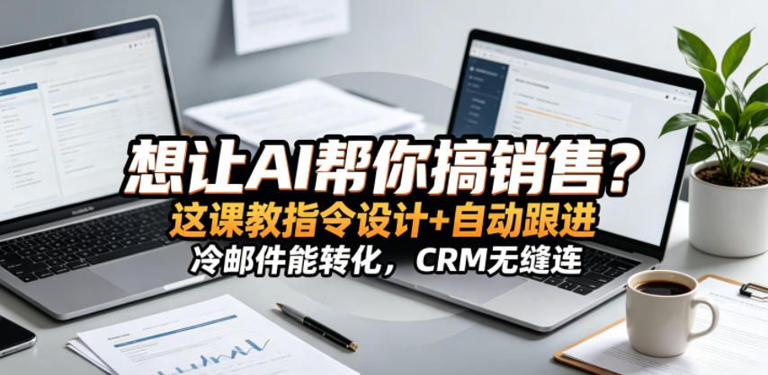 想让AI帮你搞销售？这课教指令设计+自动跟进，冷邮件能转化，CRM无缝连！【原创双语字幕】-代码㊙️阁
