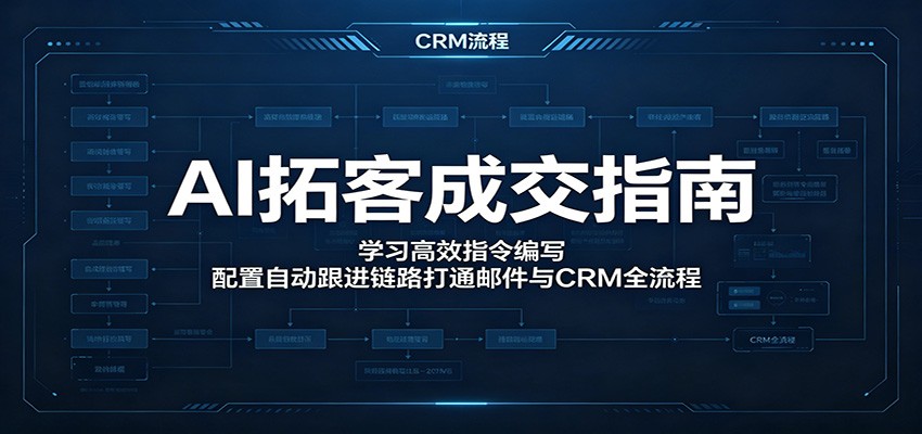 AI拓客成交指南：学习高效指令编写，配置自动跟进链路打通邮件与CRM全流程-代码㊙️阁