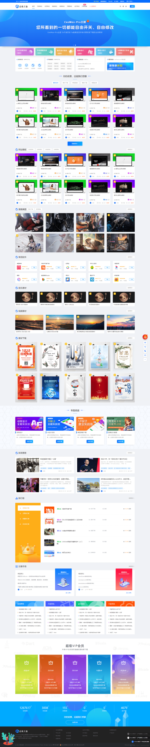WordPress 资源展示型下载类主题 CeoMax-Pro_v7.6 开心版-代码㊙️阁