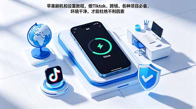 苹果刷机和设置教程，做Tiktok、跨境、各种项目必备，环境干净，才能杜绝不利因素-代码㊙️阁