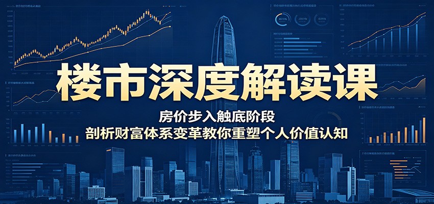 楼市深度解读课：房价步入触底阶段，剖析财富体系变革教你重塑个人价值认知-代码㊙️阁