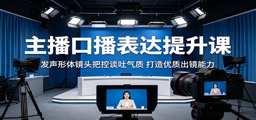 主播口播表达提升课：发声形体镜头把控谈吐气质，打造优质出镜能力-代码㊙️阁