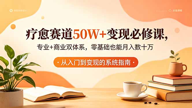疗愈赛道50W+变现必修课，专业+商业双体系，零基础也能月入数十万-代码㊙️阁